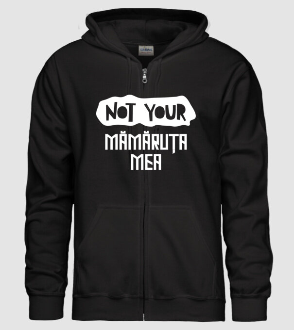 not your ... mămăruța mea model negru pe tricou