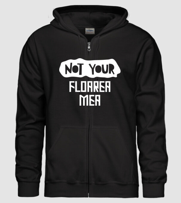 not your ... floarea mea model negru pe tricou