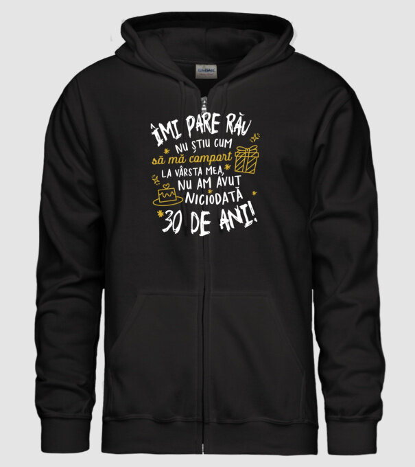 Nu am avut niciodată 30 de ani model negru pe tricou
