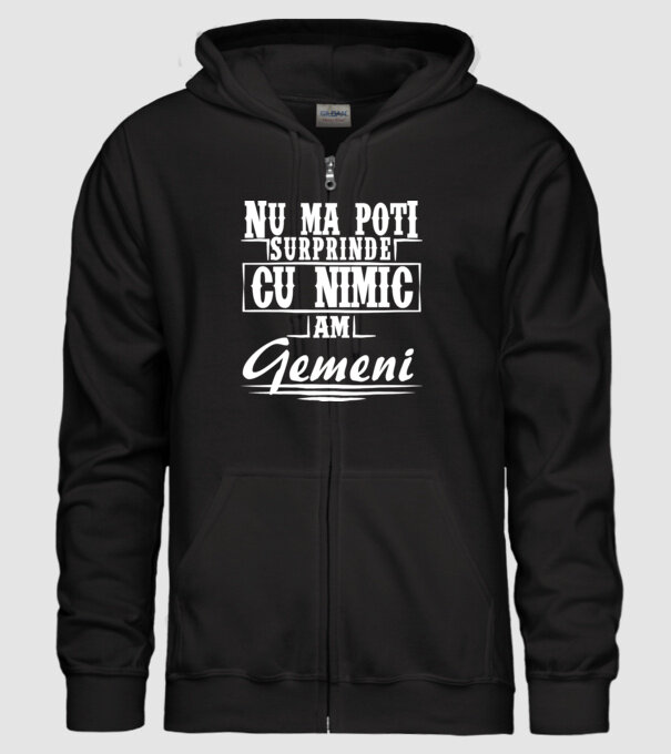 Nu mă poți surprinde cu nimic, am gemeni model negru pe tricou
