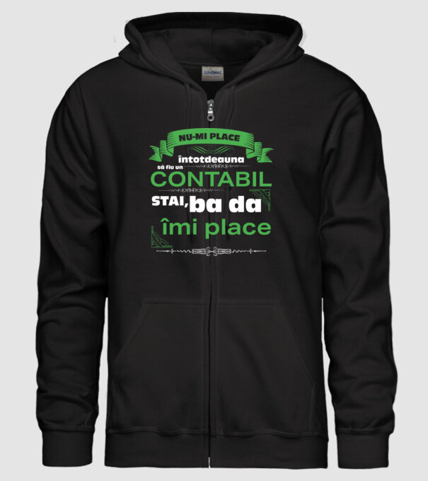nu-mi place întotdeauna să fiu un contabil, stai, ba da, îmi place D4555802 model negru pe tricou
