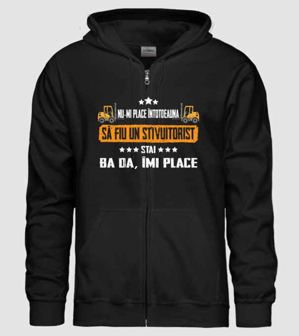 nu-mi place întotdeauna să fiu un stivuitorist, stai, ba da, îmi place model negru pe tricou