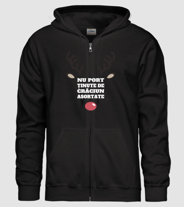Nu port ținute de crăciun asortate crăciun chiar căprioară Negru model negru pe tricou