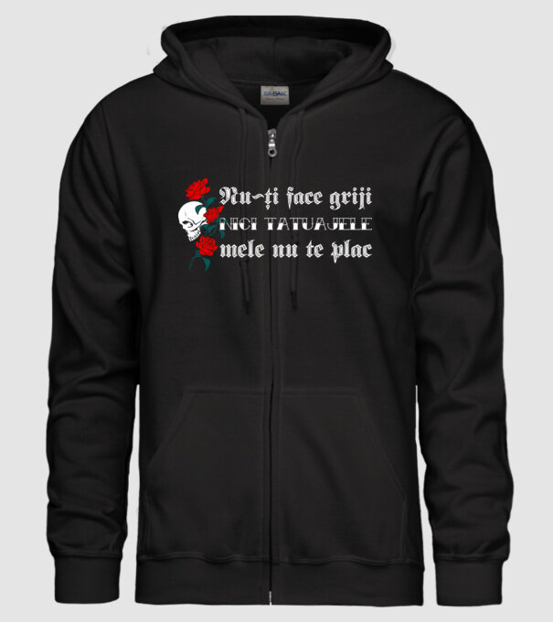 Nu-ți face griji, nici tatuajele mele nu te plac model negru pe tricou