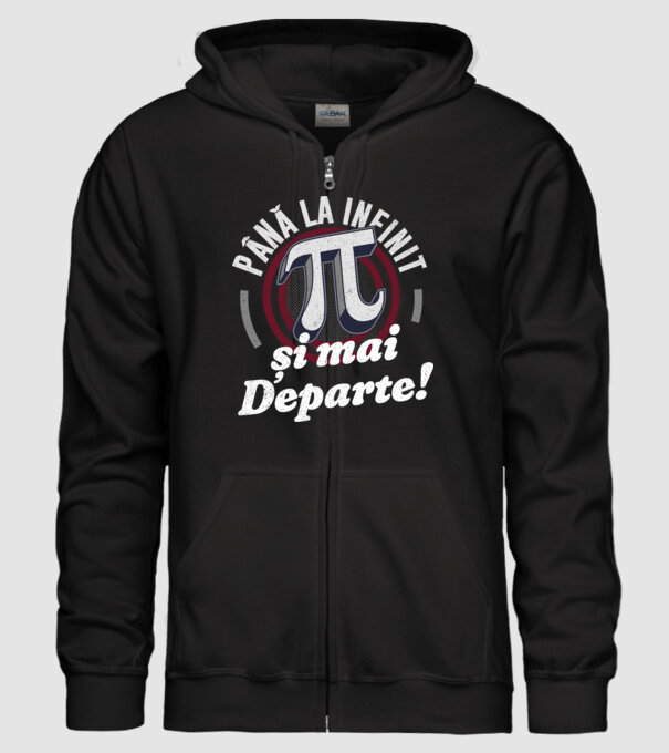 Până la infinit și mai departe! model negru pe tricou