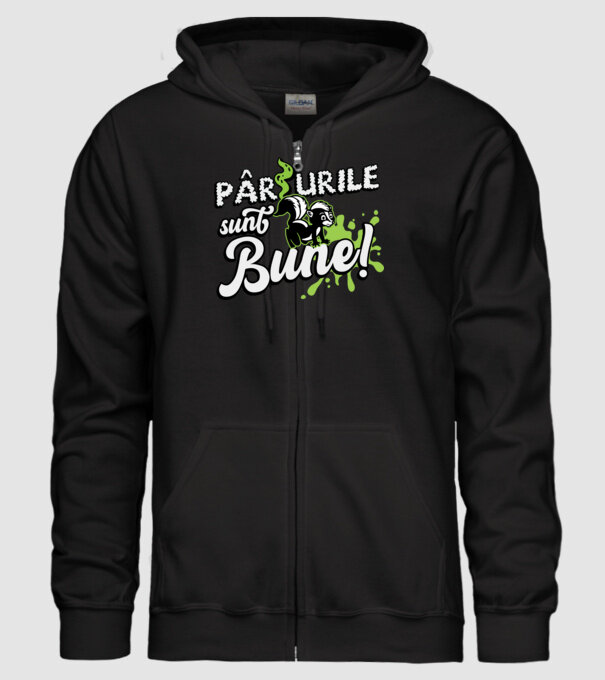 Pârțurile sunt bune model negru pe tricou