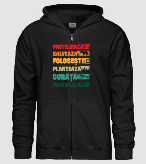 protejează salvează păstrează model negru pe tricou