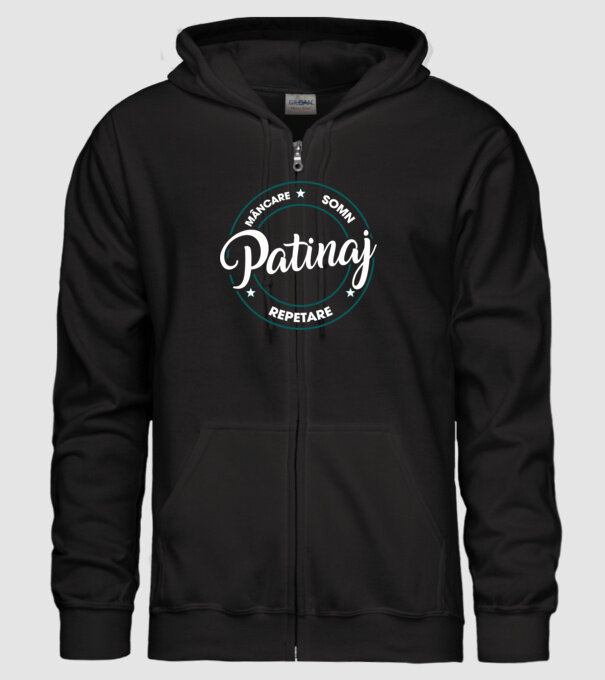 patinaj model negru pe tricou
