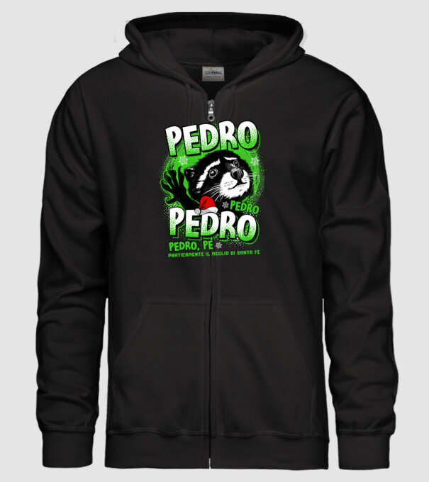 Pedro pedro christmas model negru pe tricou