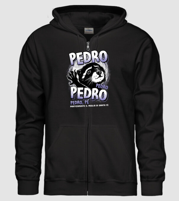 PEDRO PEDRO PEDRO model negru pe tricou
