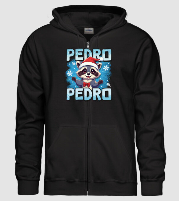 Pedro pedro retro xmas model negru pe tricou