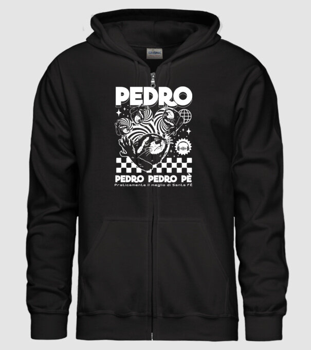 Pedro techno model negru pe tricou