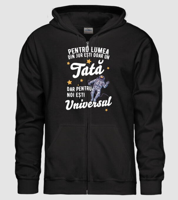 Pentru lumea din jur ești doar un tată, dar pentru noi ești universul model negru pe tricou