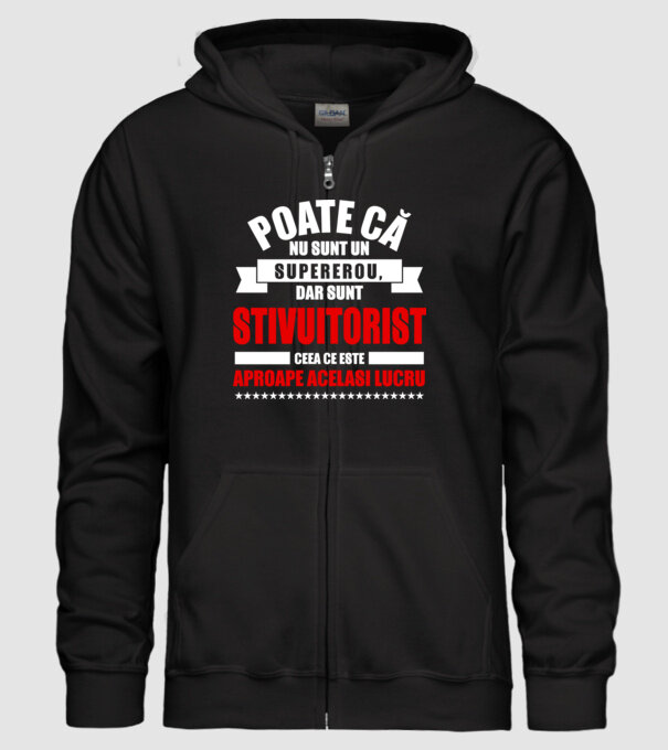 Poate că nu sunt un supererou, dar sunt STIVUITORIST, ceea ce este aproape același lucru model negru pe tricou
