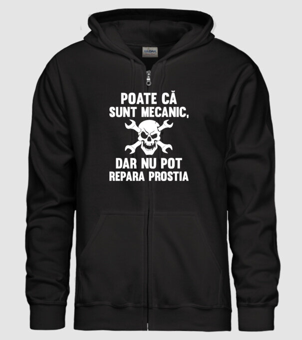 Poate că sunt mecanic, dar nu pot repara prostia model negru pe tricou