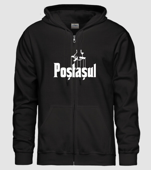 poștașul model negru pe tricou