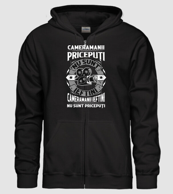 cameramanii pricepuți nu sunt ieftini, cameramanii ieftini nu sunt pricepuți model negru pe tricou