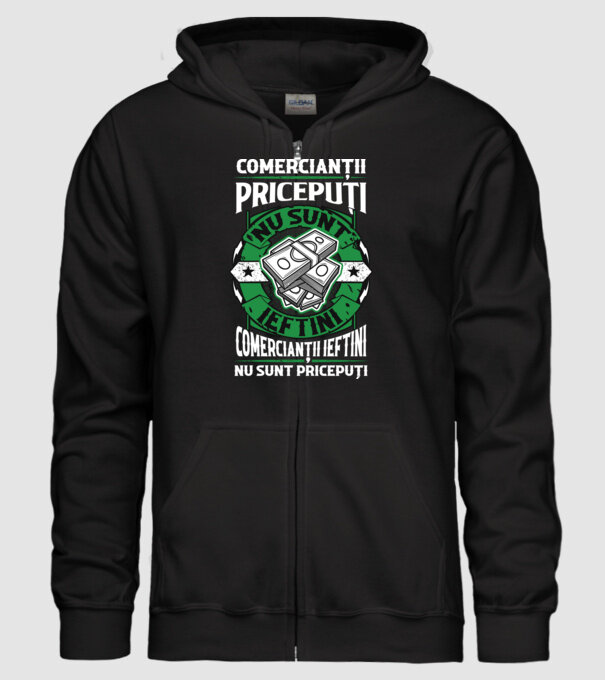 comercianții pricepuți nu sunt ieftini, comercianții ieftini nu sunt pricepuți model negru pe tricou