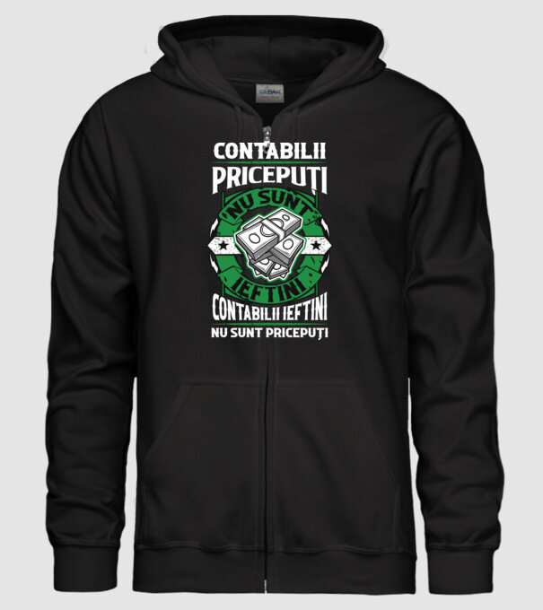 contabilii pricepuți nu sunt ieftini, contabilii ieftini nu sunt pricepuți model negru pe tricou