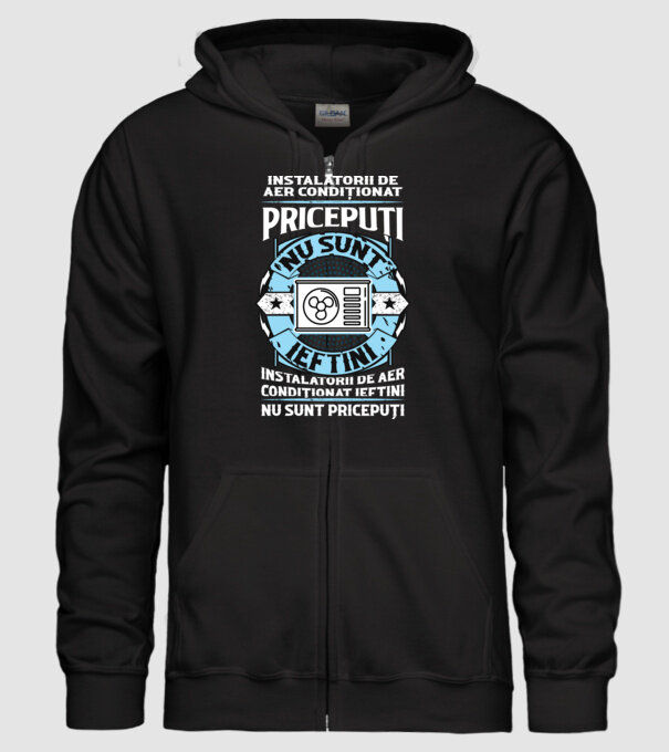 instalatorii de aer condiționat pricepuți nu sunt ieftini, instalatorii de aer condiționat ieftini nu sunt pricepuți model negru pe tricou