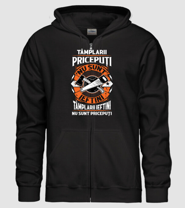 tâmplarii pricepuți nu sunt ieftini, tâmplarii ieftini nu sunt pricepuți model negru pe tricou