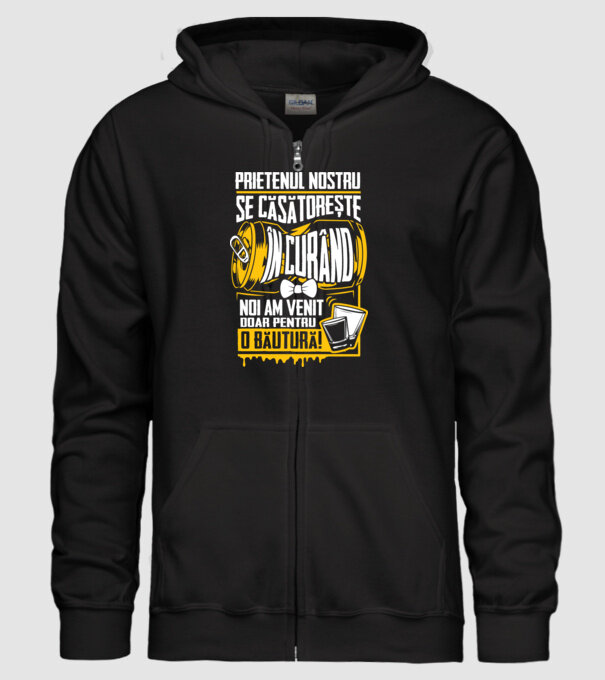 Prietenul nostru se căsătorește în curând model negru pe tricou