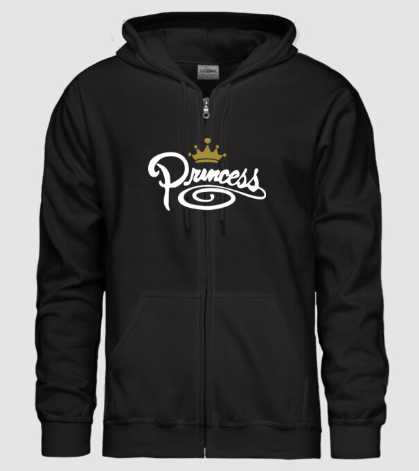 Princess model negru pe tricou