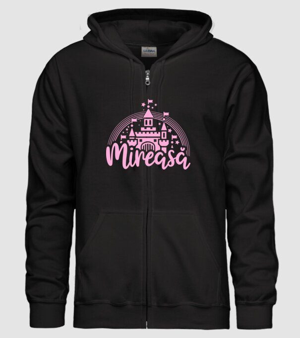 Prinţesă mireasă model negru pe tricou