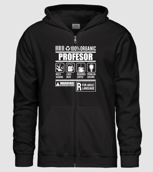 PROFESOR model negru pe tricou