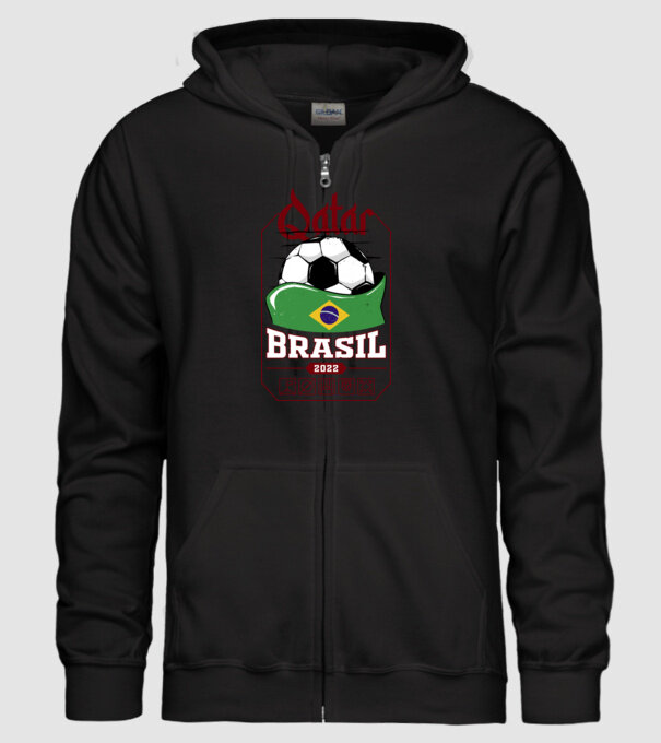 Qatar teams Brasil model negru pe tricou