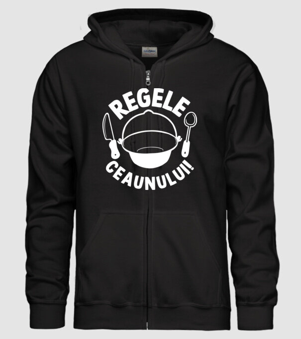 Regele - ceaunului! model negru pe tricou