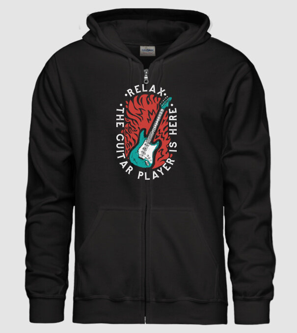 Relax model negru pe tricou