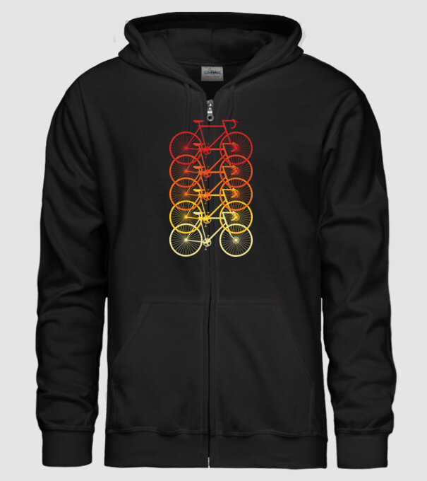 Retro Bike model negru pe tricou
