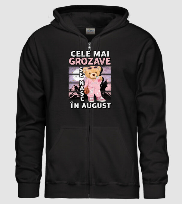 RETRO teddy fetişcană AUGUST model negru pe tricou