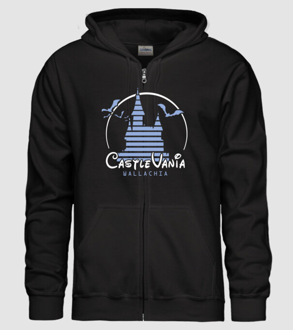 România CastleVania model negru pe tricou