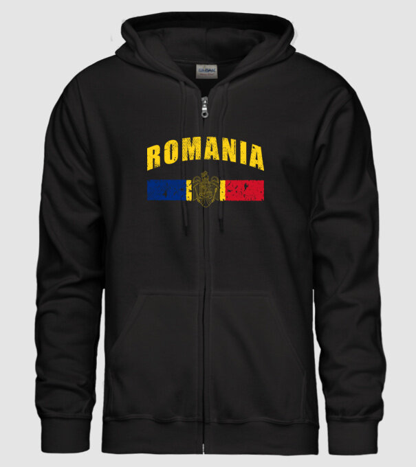 Romania coat of arms model negru pe tricou