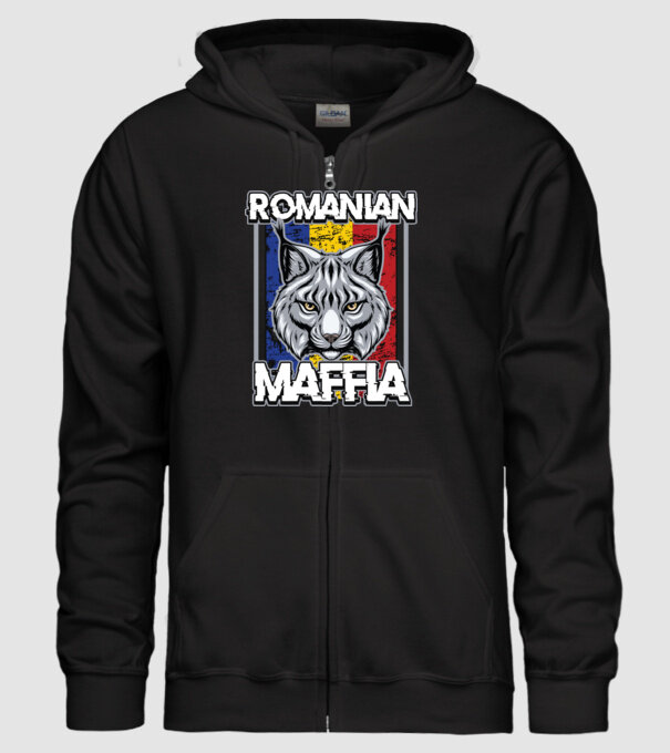 România maffia model negru pe tricou