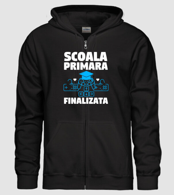 Scoala Primara Finalizata model negru pe tricou