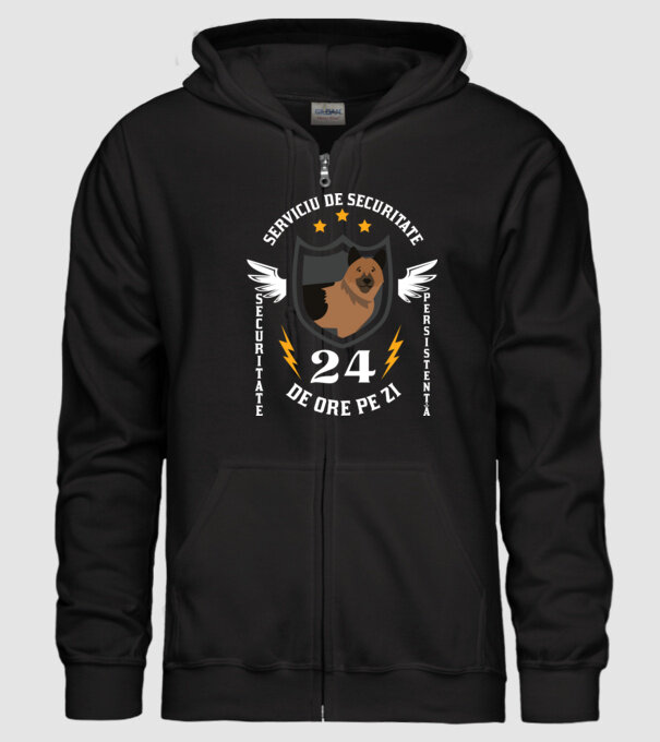 serviciu de securitate - securitate - persistență - 24 de ore pe zi model negru pe tricou