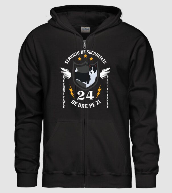 serviciu de securitate - securitate - persistență - 24 de ore pe zi model negru pe tricou