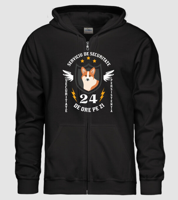 serviciu de securitate - securitate - persistență - 24 de ore pe zi model negru pe tricou