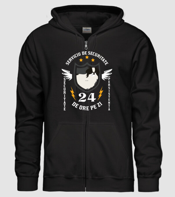serviciu de securitate - securitate - persistență - 24 de ore pe zi model negru pe tricou