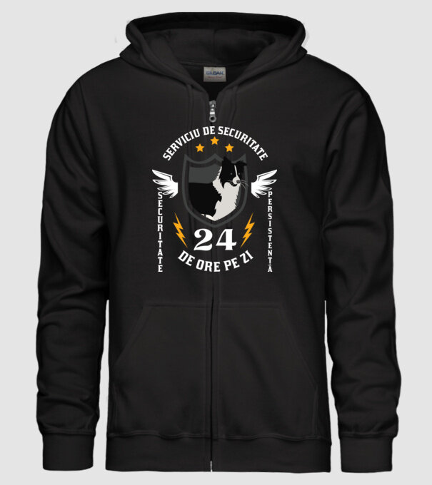 serviciu de securitate - securitate - persistență - 24 de ore pe zi model negru pe tricou