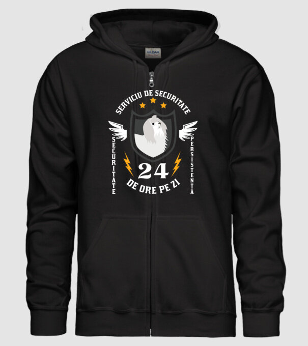 serviciu de securitate - securitate - persistență - 24 de ore pe zi model negru pe tricou