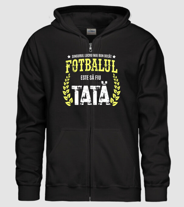 Singurul lucru mai bun decât fotbalul este să fiu tată model negru pe tricou