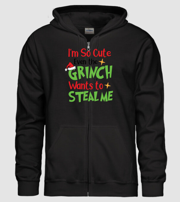 So cute Grinch model negru pe tricou