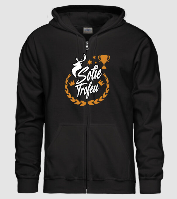 Soție trofeu model negru pe tricou