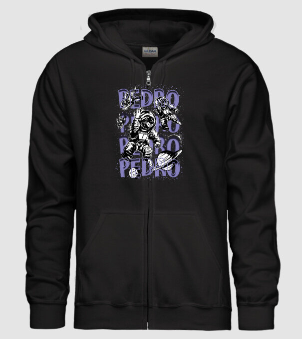 SPACE PEDRO model negru pe tricou