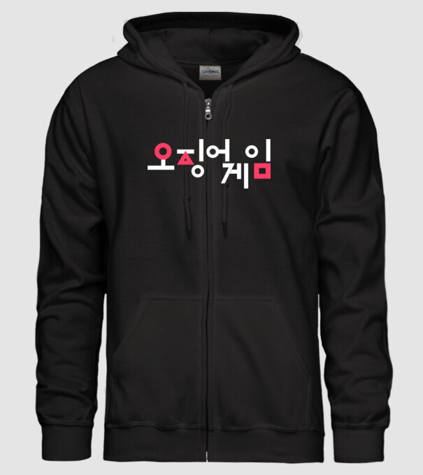 squid game logo model negru pe tricou