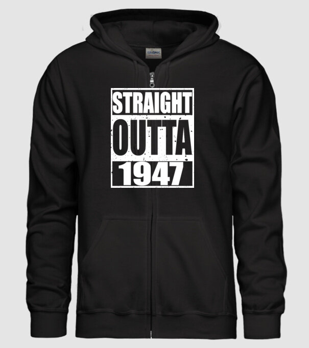 Straight Outta - 1947 model negru pe tricou